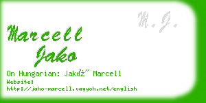 marcell jako business card